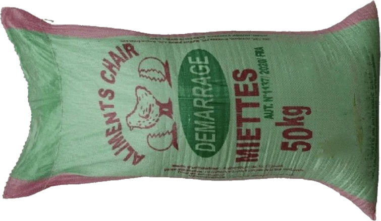 Sac d'aliment chair démarrage en miettes